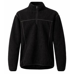 Original Weatherproof Vintage Black Quarter Zip Fleece Pullover - Large